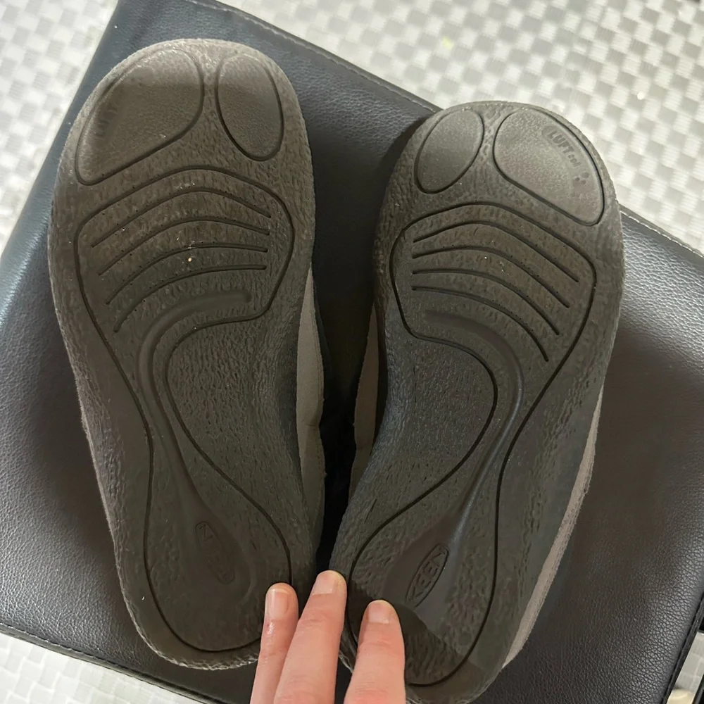 Keen Kids Black and Gray Slip-On Cozy Winter Clogs